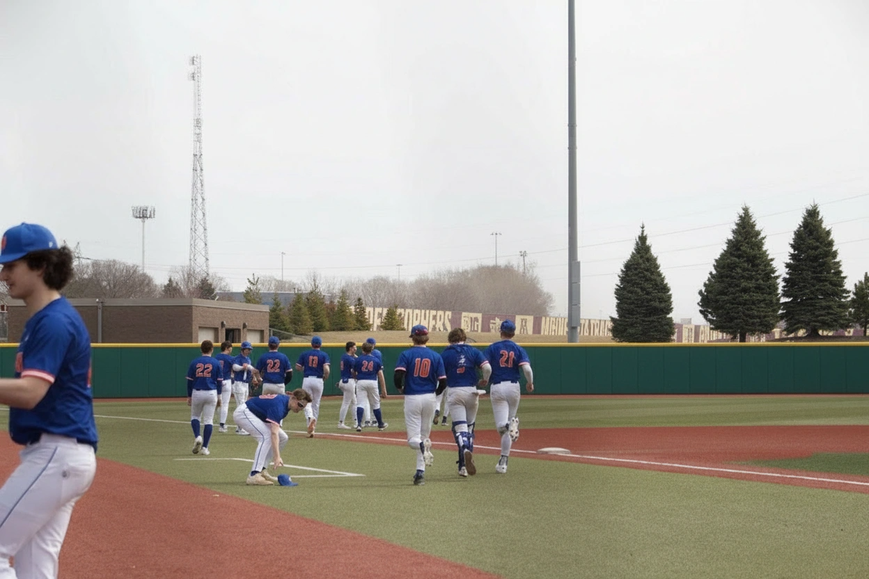 Washburn Baseball Team in Action